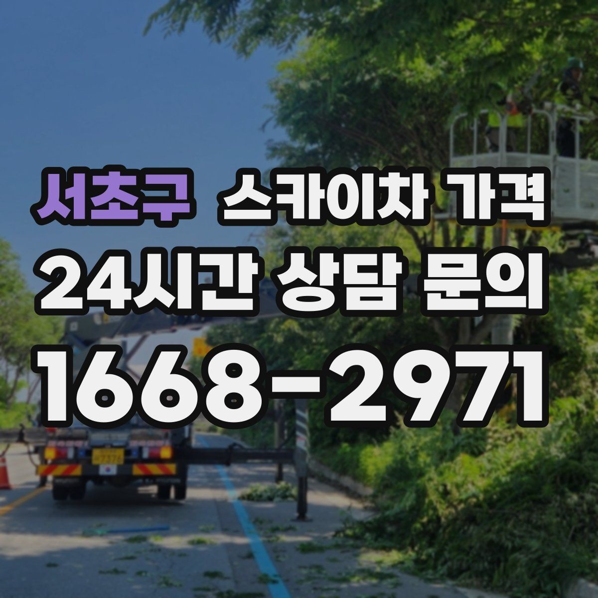 서초구 스카이차 가격 간단 문의로 대략 견적 받는 방법