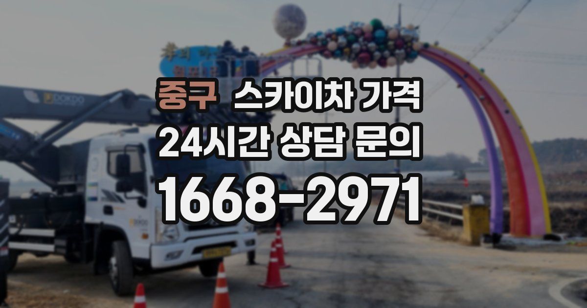 중구 스카이차 가격