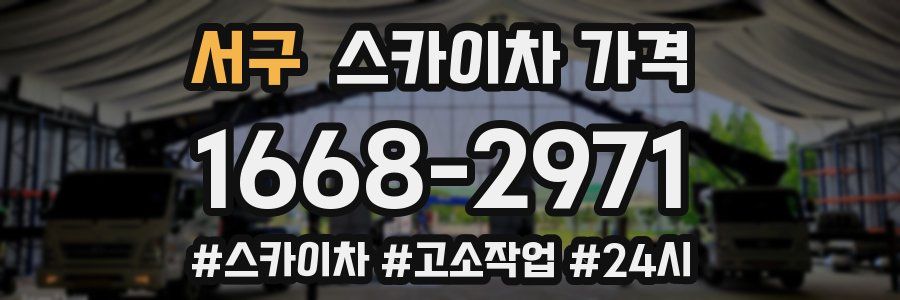 서구 스카이차 가격