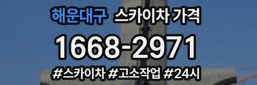 해운대구 스카이차 가격