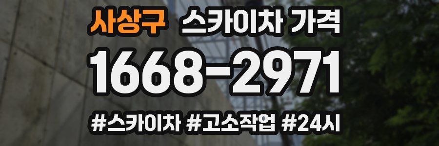사상구 스카이차 가격