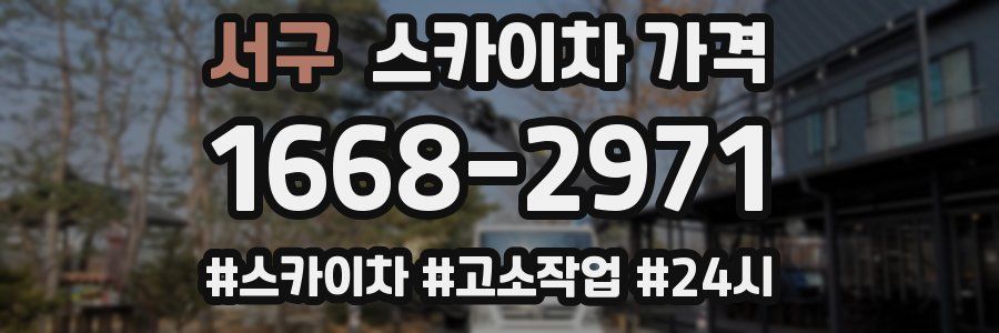 서구 스카이차 가격