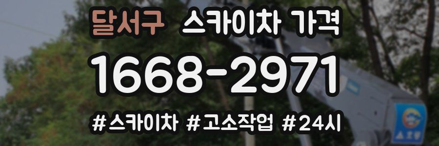 달서구 스카이차 가격