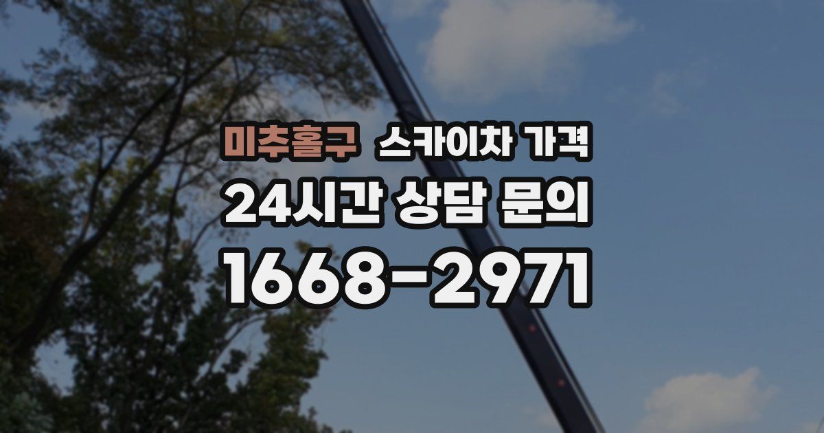 미추홀구 스카이차 가격