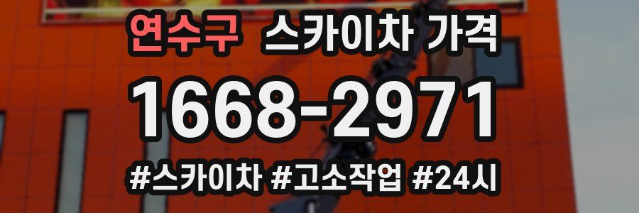 연수구 스카이차 가격