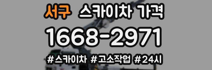 서구 스카이차 가격