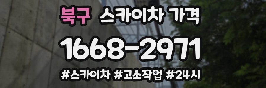 북구 스카이차 가격