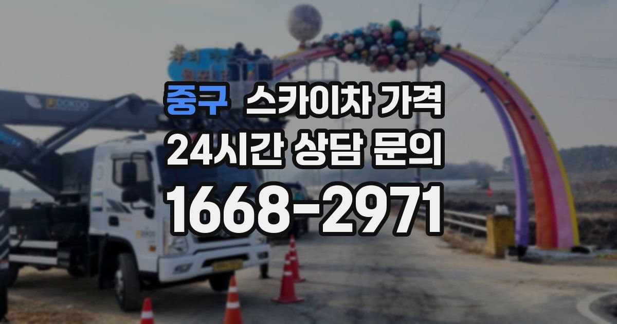 중구 스카이차 가격