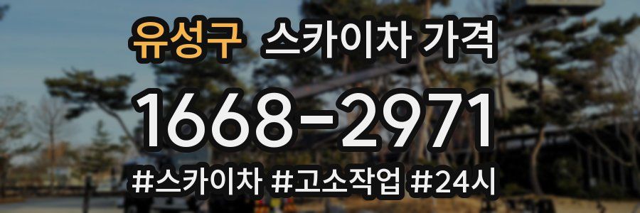 유성구 스카이차 가격