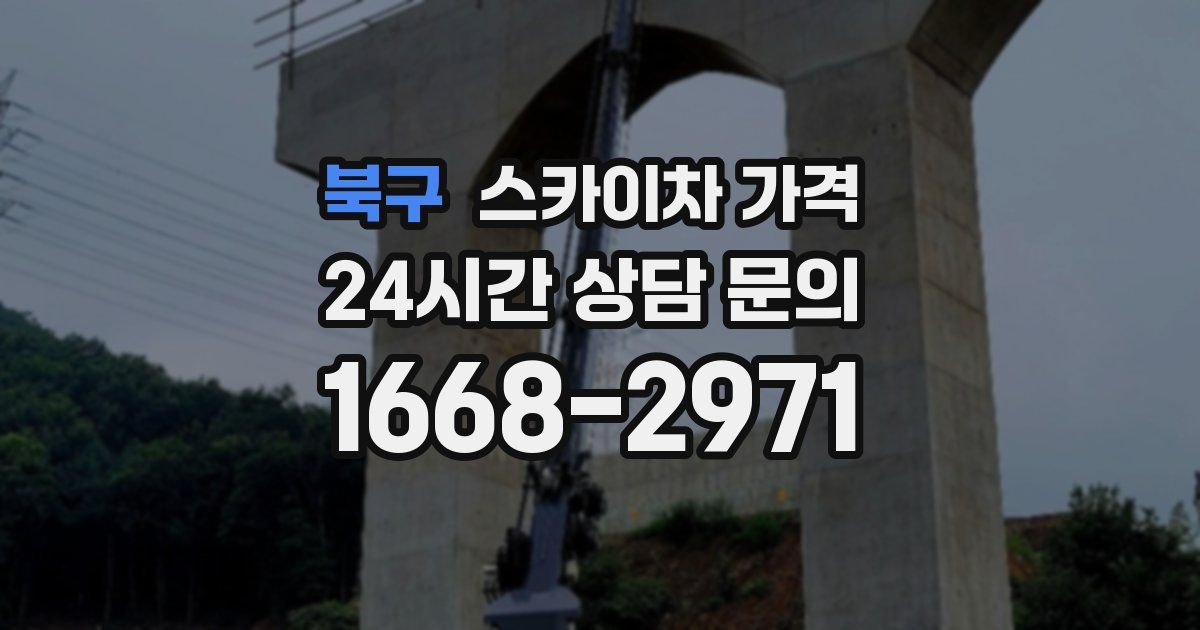 북구 스카이차 가격