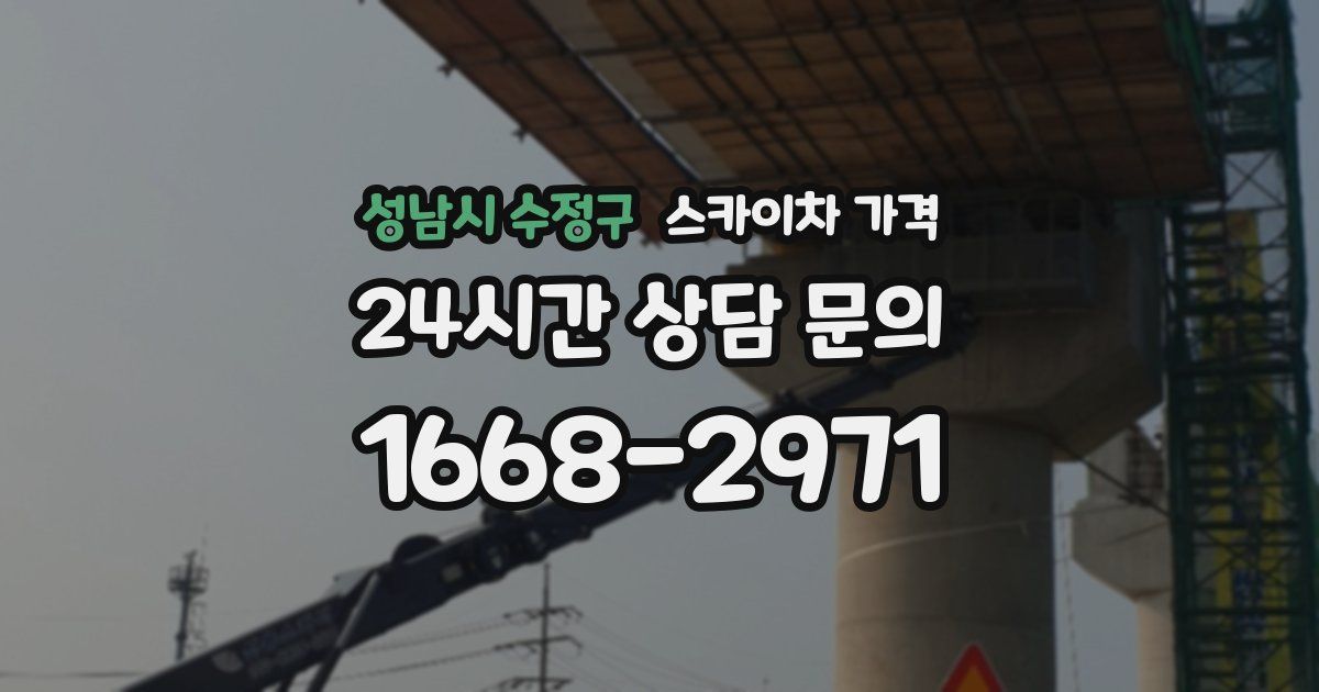 성남시 수정구 스카이차 가격