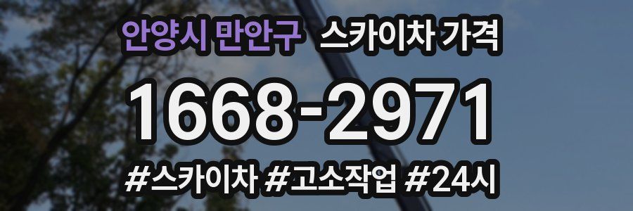 안양시 만안구 스카이차 가격