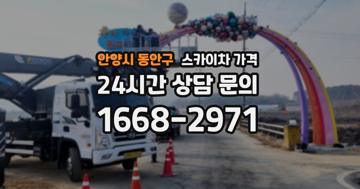 안양시 동안구 스카이차 가격