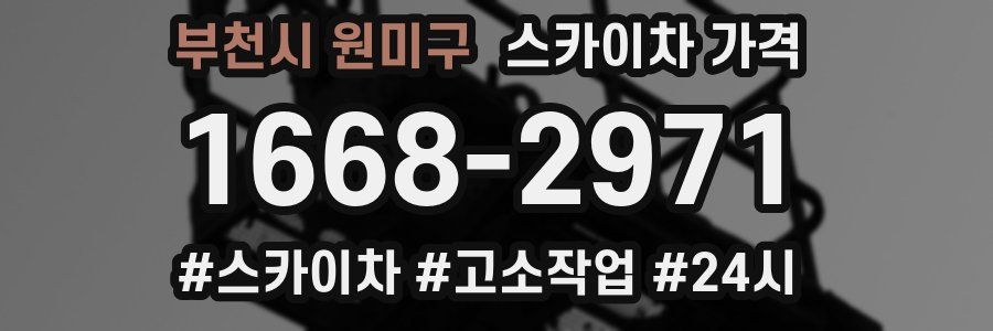 부천시 원미구 스카이차 가격