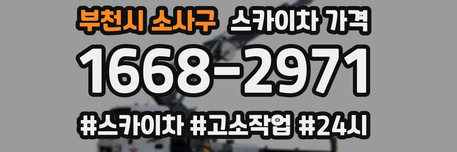 부천시 소사구 스카이차 가격