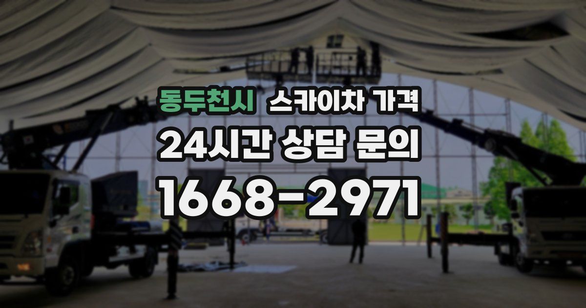 동두천시 스카이차 가격