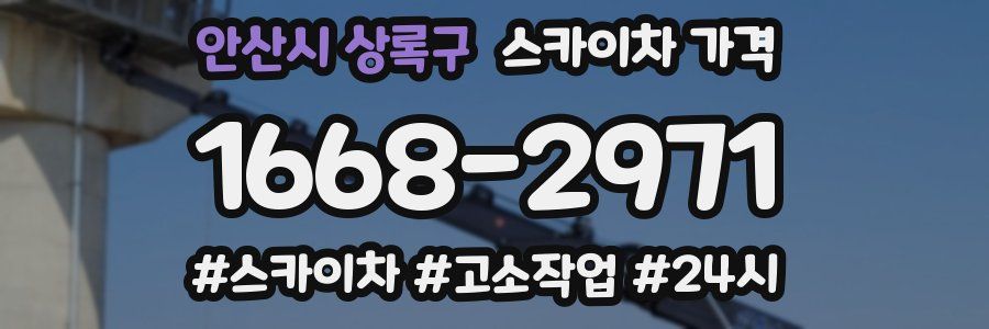 안산시 상록구 스카이차 가격