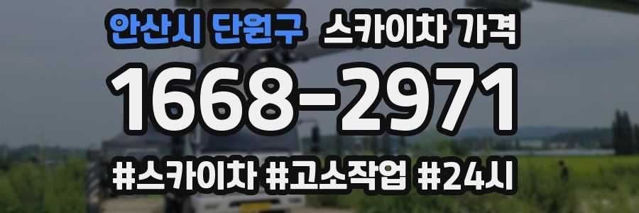 안산시 단원구 스카이차 가격