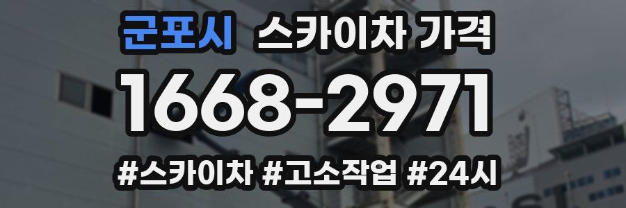 군포시 스카이차 가격