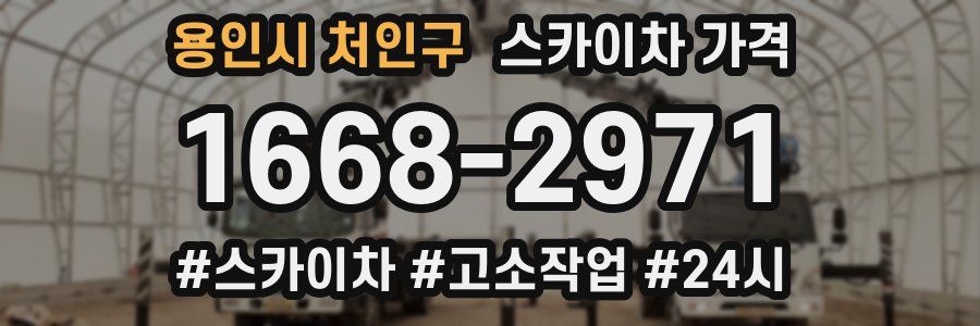 용인시 처인구 스카이차 가격