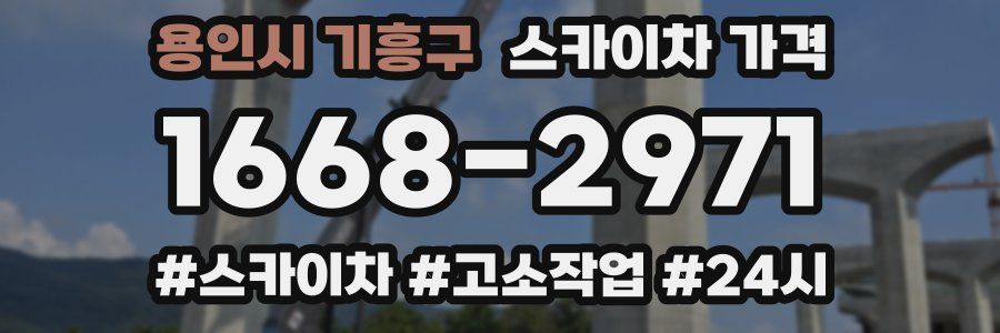 용인시 기흥구 스카이차 가격