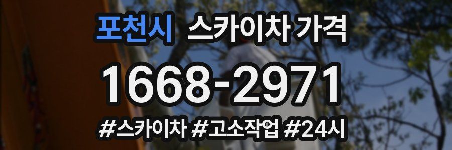 포천시 스카이차 가격