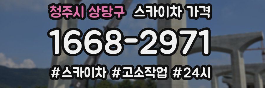 청주시 상당구 스카이차 가격