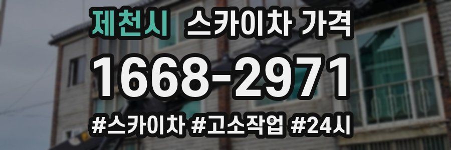 제천시 스카이차 가격