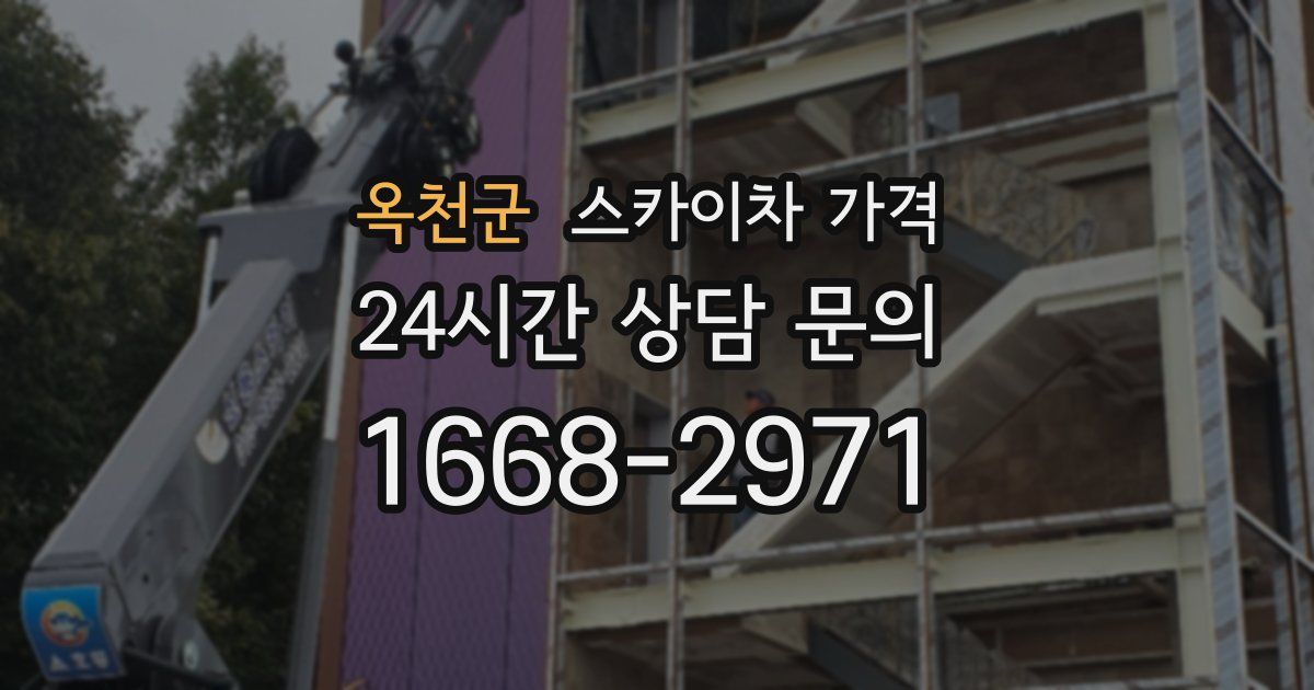 옥천군 스카이차 가격