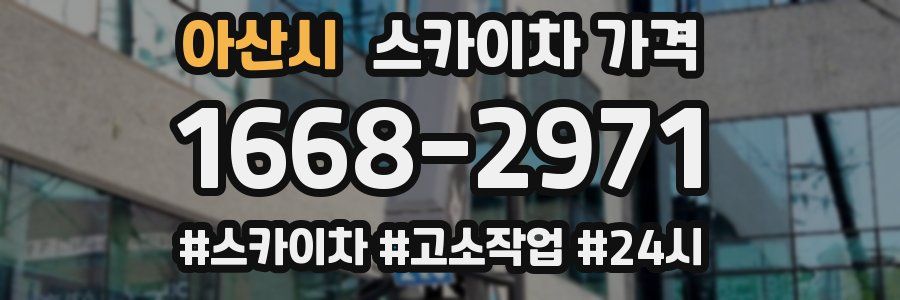 아산시 스카이차 가격