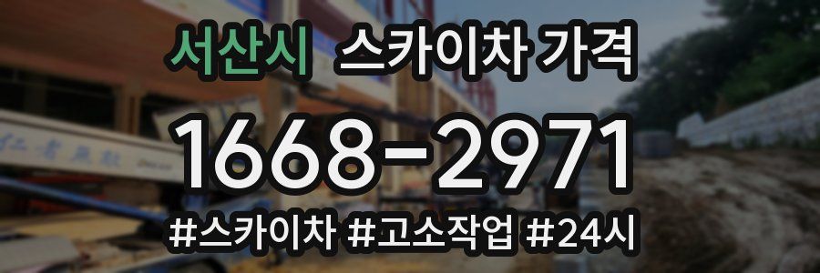 서산시 스카이차 가격