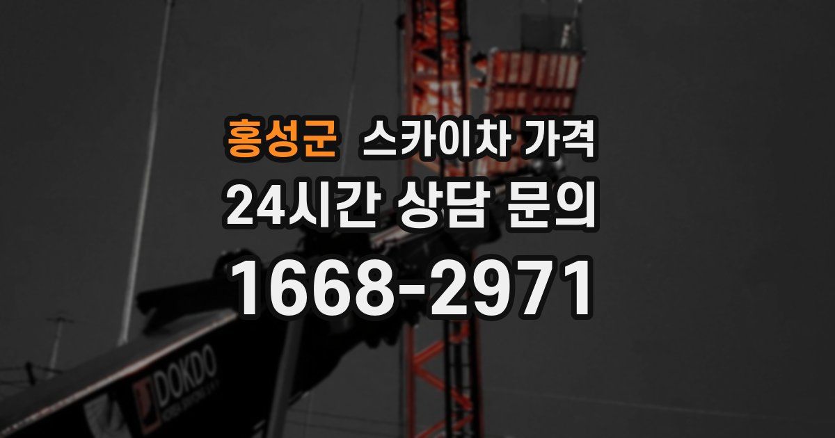 홍성군 스카이차 가격