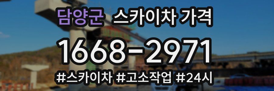 담양군 스카이차 가격