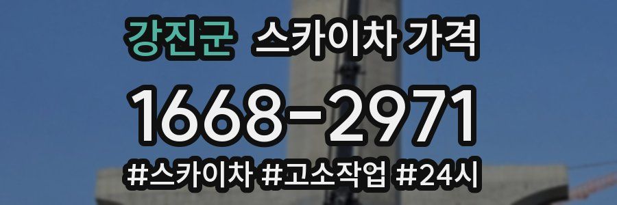 강진군 스카이차 가격