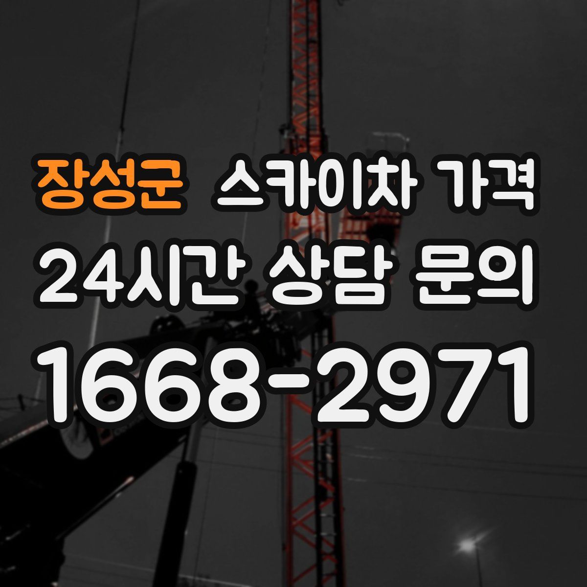 장성군 스카이차 가격