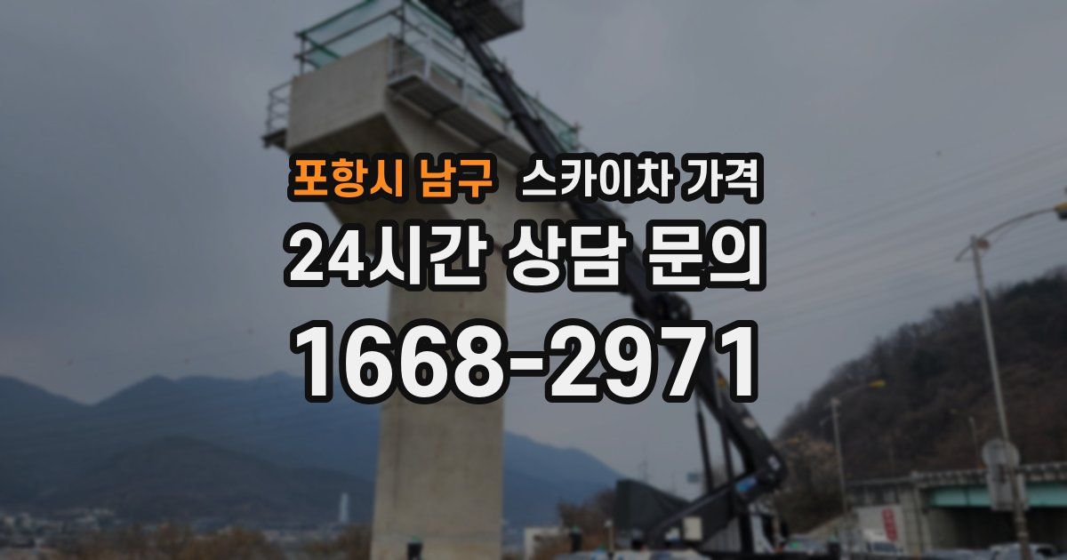 포항시 남구 스카이차 가격