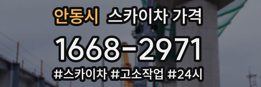 안동시 스카이차 가격