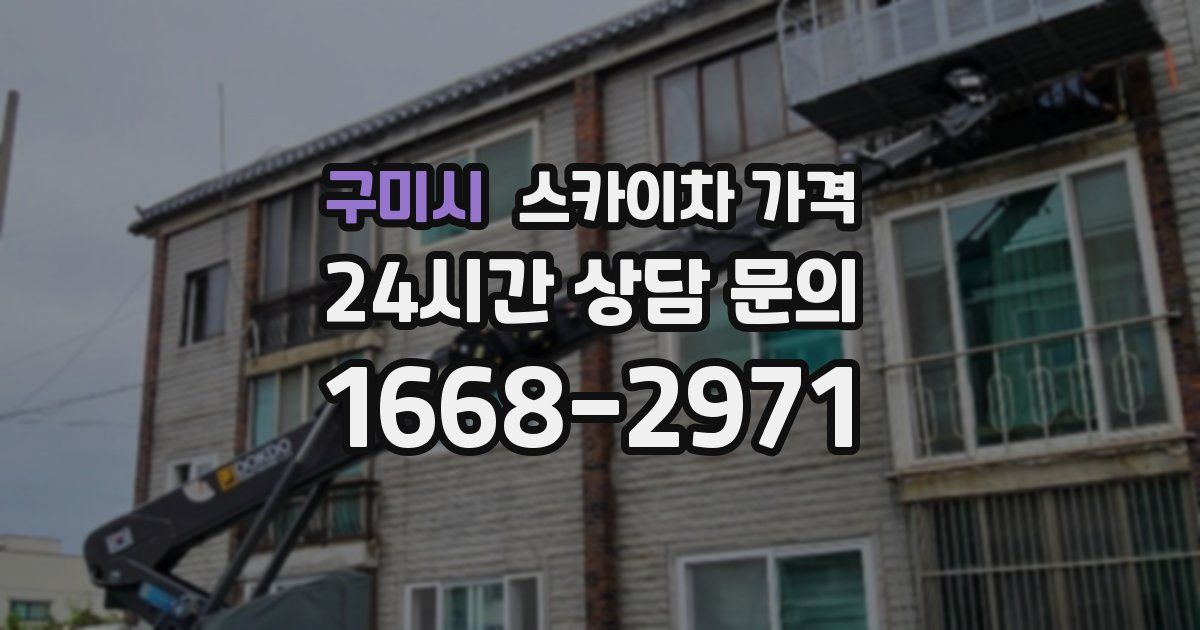 구미시 스카이차 가격