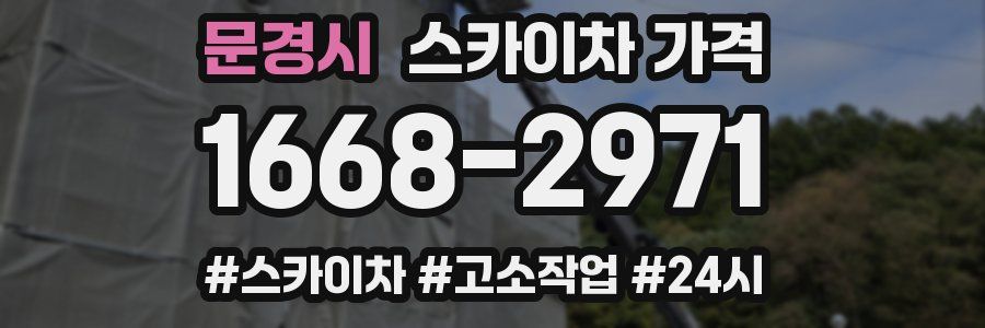 문경시 스카이차 가격