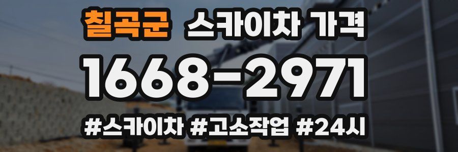 칠곡군 스카이차 가격