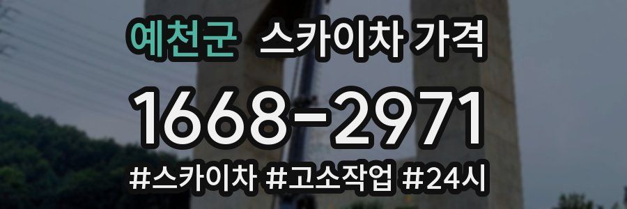 예천군 스카이차 가격