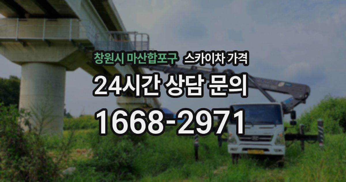 창원시 마산합포구 스카이차 가격