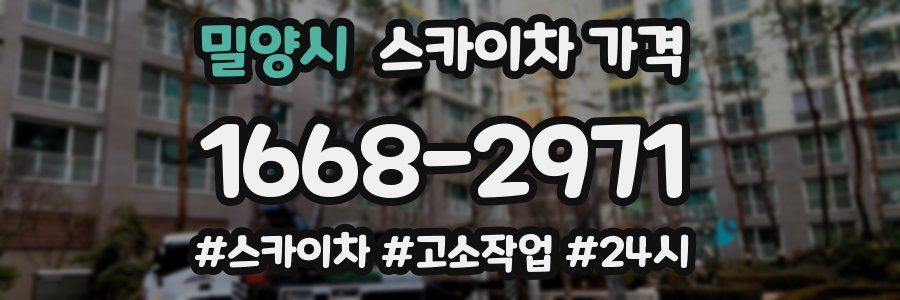 밀양시 스카이차 가격