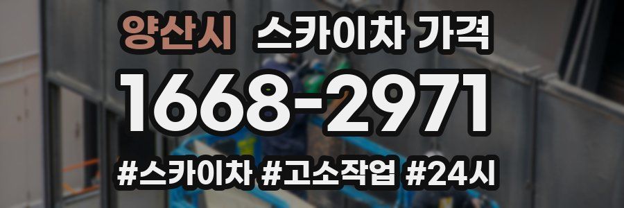 양산시 스카이차 가격