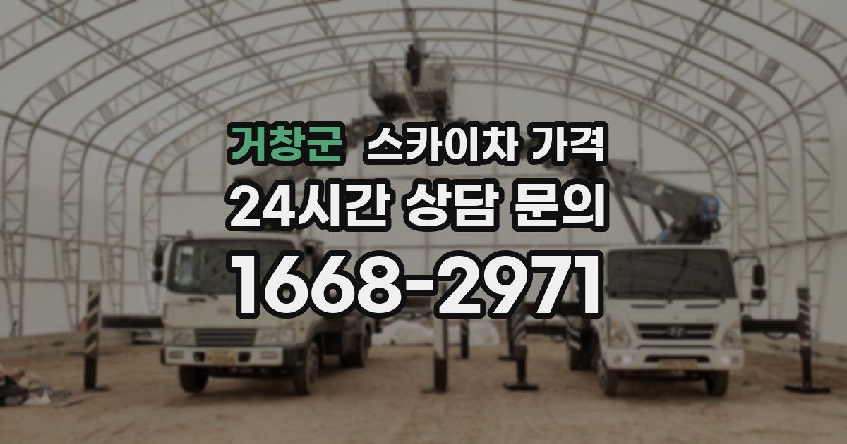 거창군 스카이차 가격