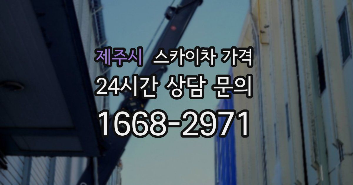 제주시 스카이차 가격