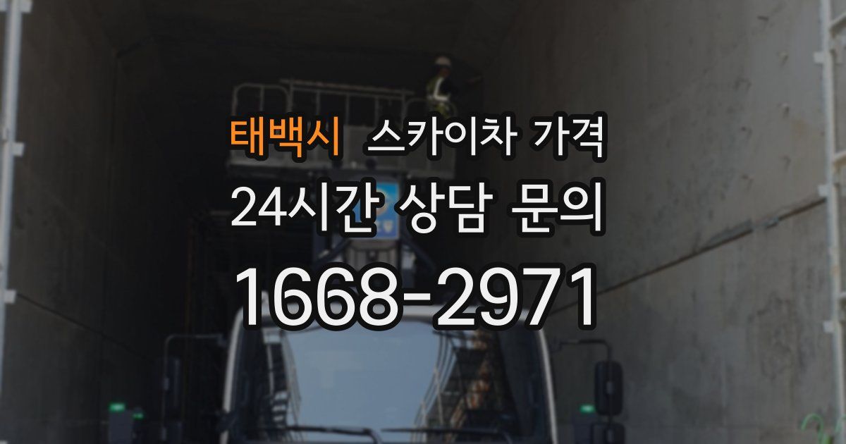 태백시 스카이차 가격