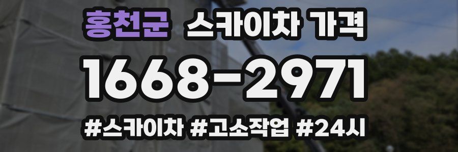 홍천군 스카이차 가격