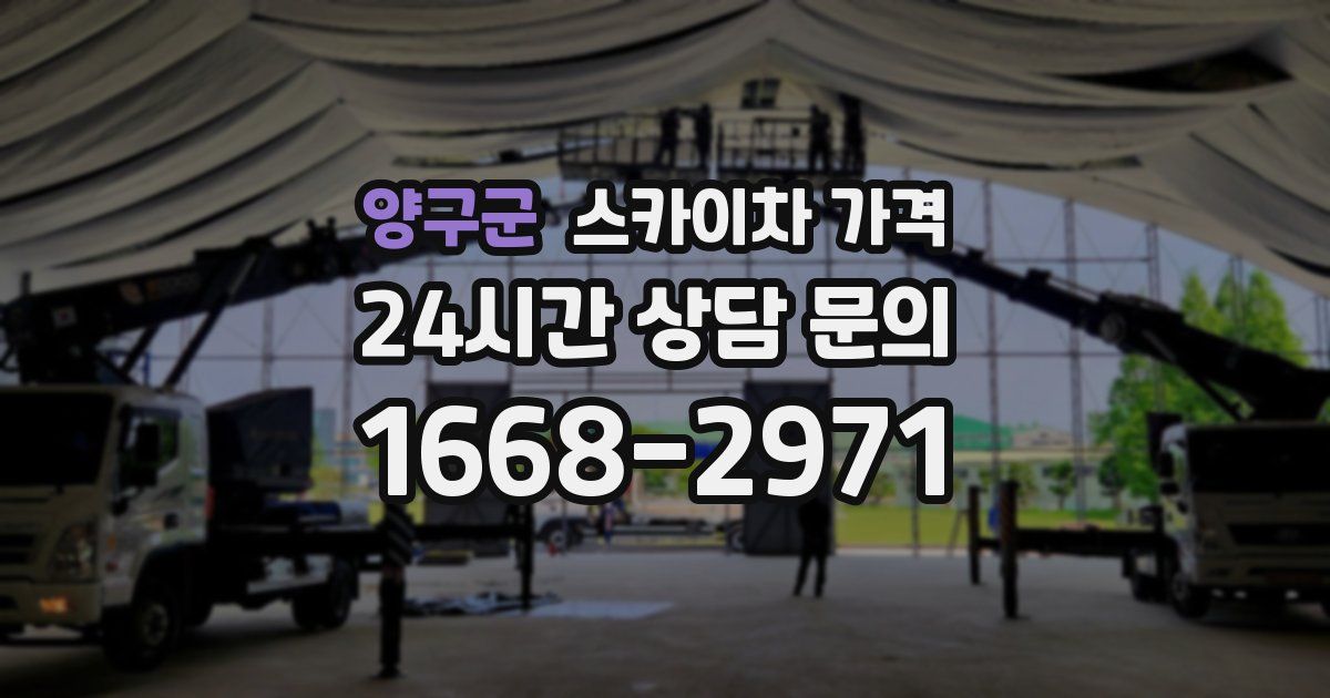 양구군 스카이차 가격