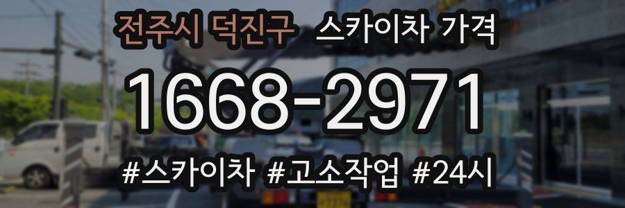 전주시 덕진구 스카이차 가격